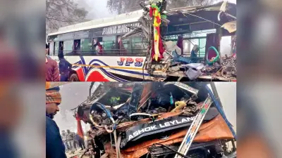 Palamu Road Accident News : कोहरे के चलते यात्रियों से भरी बस व ट्रक में टक्कर, दो की मौत, पांच गंभीर