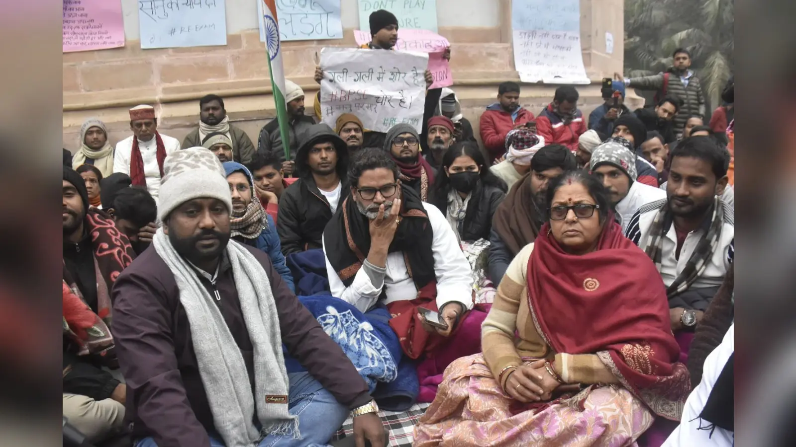 लगातार तीसरे दिन अनशन पर बैठे रहे प्रशांत किशोर