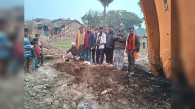 पंचायत सरकार भवन को ले किया भूमि पूजन