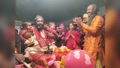 राम कथा में धूमधाम से मनाया गया राम जन्मोत्सव