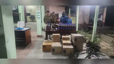 212 लीटर विदेशी शराब जब्त