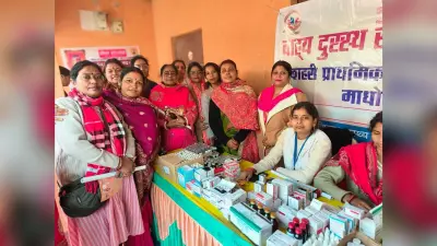 हेल्थ कैंप में सौ से अधिक लोगों ने करायी जांच