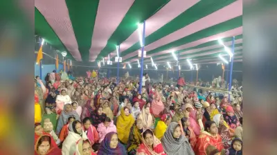 राम नाम लेने से आनंद की होती है प्राप्ति, नौ दिवसीय श्रीराम कथा में उमड़ रहे श्रद्धालु