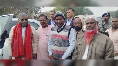 भाजपाइयों ने नारायणपुर में बाबूलाल का किया स्वागत
