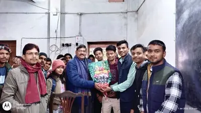 प्रभारी प्राचार्य डॉ गिरीश चंद्र पांडेय का अभाविप ने किया स्वागत