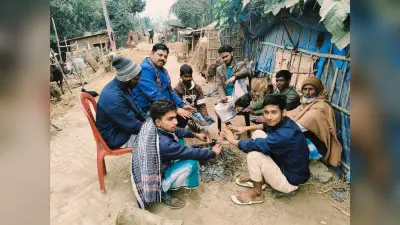 ठंड का प्रकोप बढ़ा, अलावा बना सहारा
