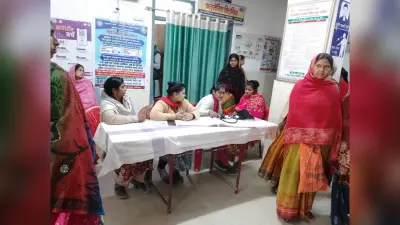 गर्भवती महिलाओं का किया गया स्वास्थ्य जांच