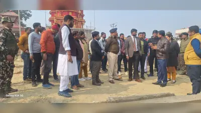 सुंदरनाथ धाम में मुख्यमंत्री के संभावित आगमन को लेकर डीएम व एसपी ने लिया तैयारी का जायजा