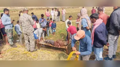 Deoghar news : गेंहू पटवन के लिए मशीन लगाने के दौरान कुएं में गिरने से किसान की हुई मौत, पुलिस की मदद से निकला गया शव