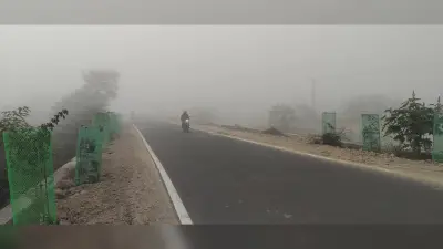 Giridih News :गिरिडीह में शीतलहर का प्रकोप जारी, सुबह में छाया रहा कोहरा
