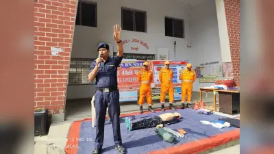 Giridih News :एनडीआरएफ ने राहत व बचाव का दिया प्रशिक्षण