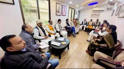 भाजपा बिहार प्रदेश सह प्रभारी का पूर्व उपमुख्यमंत्री ने किया स्वागत