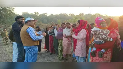 ग्रामीणों ने किया ब्लास्टिंग का विरोध