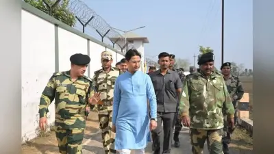 दार्जिलिंग सांसद ने बीएसएफ 132 वीं वाहिनी की बीओपी करजीगाछ का किया दौरा