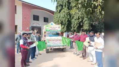 Giridih News :सड़क सुरक्षा को ले जागरूकता रथ किया रवाना