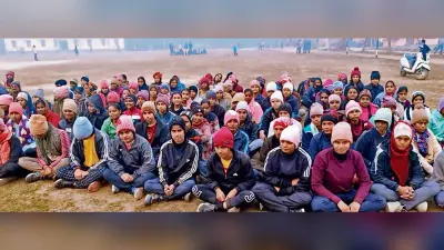 Chhapra News : कांस्टेबल और दारोगा बनने के लिए मैदान में रोज घंटों पसीना बहा रहीं बेटियां