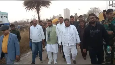 श्रम नियोजन एवं उद्योग मंत्री ने प्लास्टिक पार्क का लिया जायजा