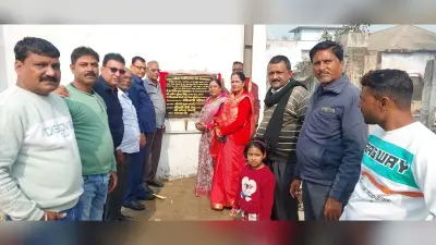 आरसीसी नाला का मुख्य पार्षद ने किया शिलान्यास