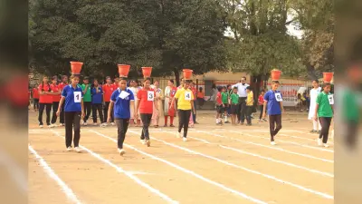 खेलकूद में बच्चों ने दिखायी अपनी प्रतिभा