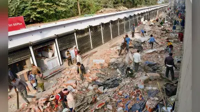 बीएन कॉलेज के पास 51 दुकानें ध्वस्त
