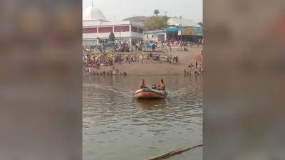 श्रद्धालुओं की सुरक्षा के लिए पापहारिणी में एफडीआरएफ की टीम तैनात