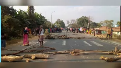 Accident : हाइवा की चपेट में आने से युवक की मौत, पांच घंटे से जाम में फंसे रहे वाहन