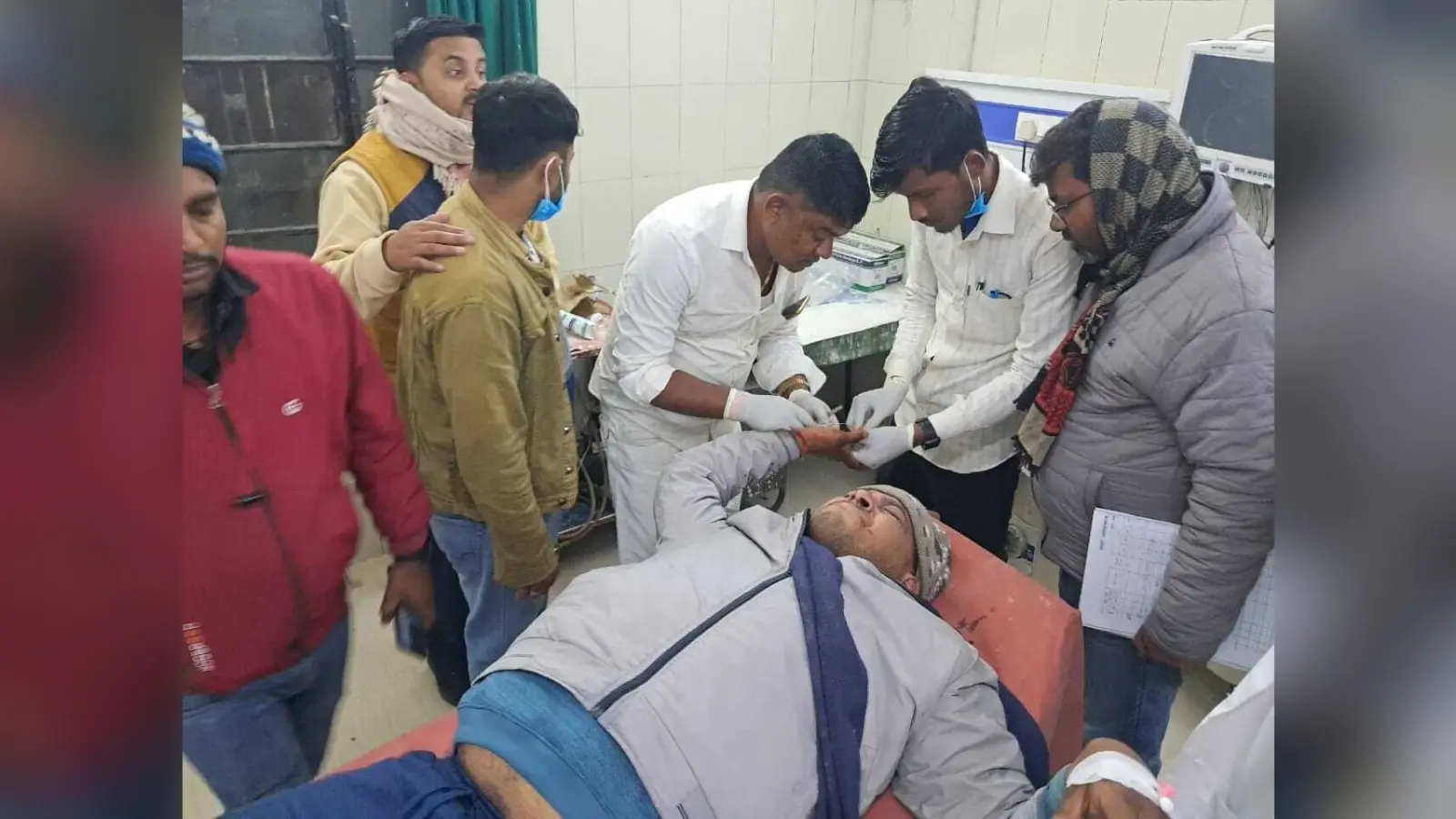 बालू गिट्टी व्यवसायी को गोली मारकर किया जख्मी, इलाजरत