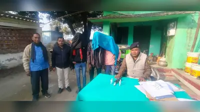वाहन चेकिंग के दौरान तीन लोगों को किया गिरफ्तार