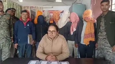 ठगी करते अंतरजिला गिरोह के आठ साइबर आरोपित भेजे गये जेल