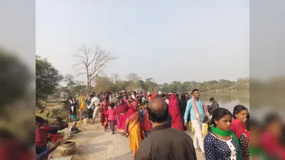 पौष पूर्णिमा के अवसर पर मेले का आयोजन, लोगों ने कुश्ती प्रतियोगिता का उठाया आनंद