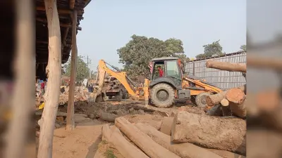 अवैध रूप से संचालित आरा मिल पर कार्रवाई