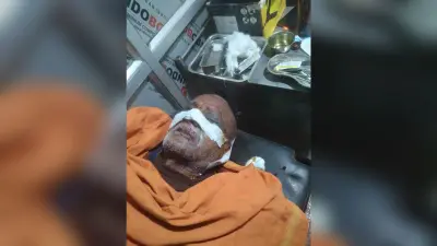 झारखंडी ठाकुरवाड़ी के महंत पर अपराधियों ने धारदार हथियार से किया हमला, घायल