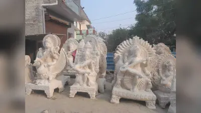 Bhagalpur news जलीय जीव व पर्यावरण के लिए प्रतिकूल है पीओपी से बनी प्रतिमाएं