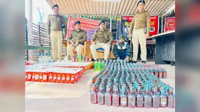 चांदन में अवैध विदेशी शराब से लदी स्कॉर्पिओ जब्त, चालक गिरफ्तार