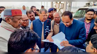 डीएम ने मुहाने नदी परियोजना का किया निरीक्षण