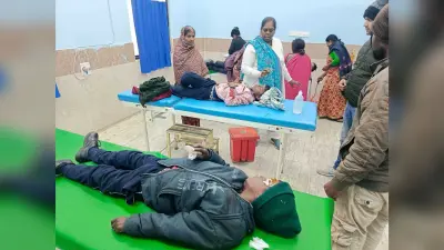 सिलाव में गड्ढे में पलटा स्कूली वैन, 12 बच्चे जख्मी