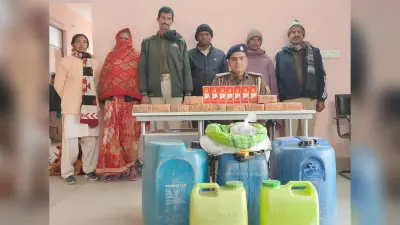 तीन शराब तस्कर व एक शराबी गिरफ्तार