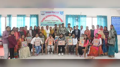 एसएसबी 45वीं बटालियन की शानदार पहल, महिला व युवती को बनाया जा रहा है मिथिला पेंटिंग में हुनरमंद