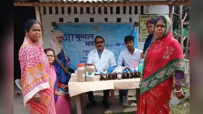 आयुष शिविर में 343 लोगों की हुई स्वास्थ्य जांच