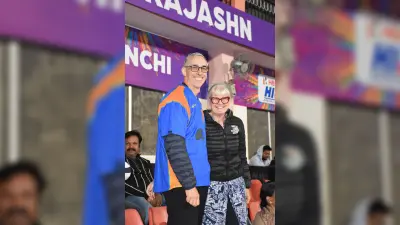 HIL : बेटी जोसलीन बार्ट्राम का हौसला बढ़ाने ऑस्ट्रेलिया से रांची पहुंचे माता व पिता