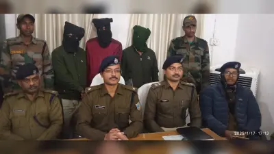 पर्वत विहार के पीछे झाड़ी में बैठकर साइबर ठगी करते तीन लोग गिरफ्तार