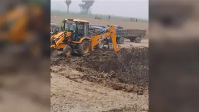भट्ठा मालिक के अवैध मिट्टी खनन पर रोक