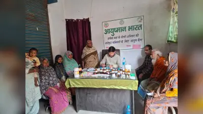 आयुष शिविर में 431 लोगों की हुई स्वास्थ्य जांच