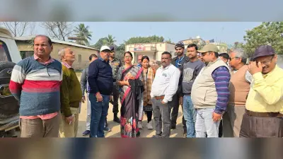 महापौर ने वार्ड नंबर पांच में हो रहे विकास कार्यों का लिया जायजा