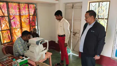 बरहरवा ::: समाजसेवी सुमन ने किया निःशुल्क नेत्र जांच शिविर का आयोजन
