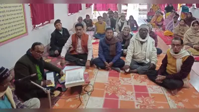 संतमत सत्संग मंदिर शिवपुरी के विकास को लेकर बैठक