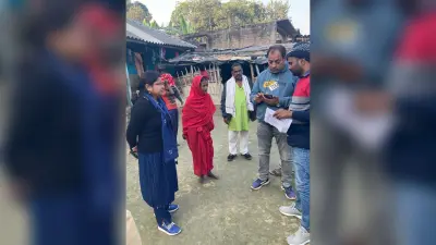 पीएम आवास योजना के सर्वे कार्य का बीडीओ ने लिया जायजा