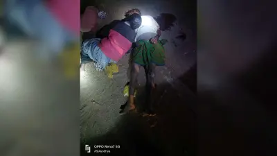 टेंपो की छत से गिरकर अधेड़ की मौके पर मौत