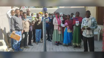 लपरा में 105 किसानों के बीच निःशुल्क बीज का वितरण