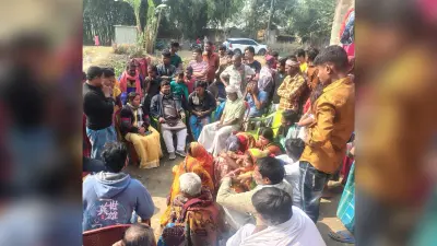 मृत के घर पहुंचकर शोकाकुल परिवार को दी सांत्वना